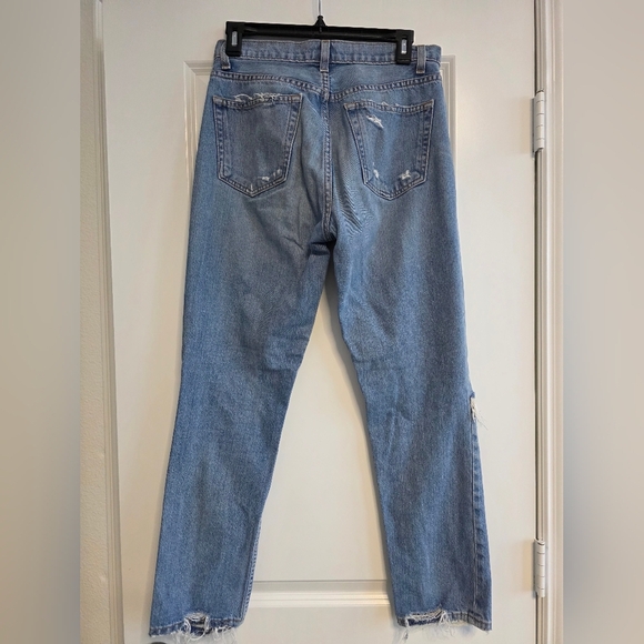 Reformation Julia High Cigarette Distressed Jeans Size 27 - Picture 2 of 4